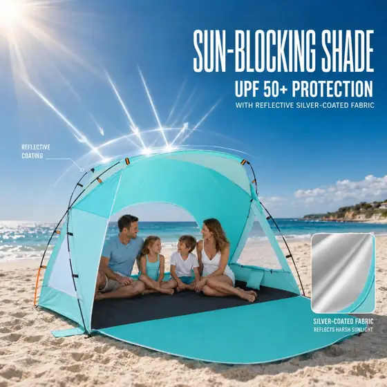 Beach Tent Portable Sun Shelter… — Photo 2