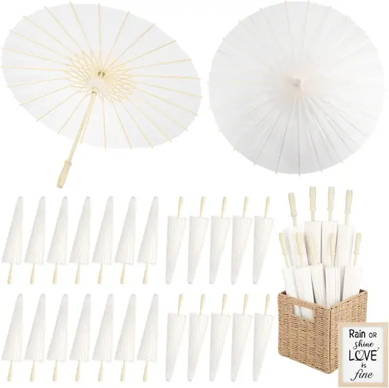 24 Pack Paper Umbrellas for… — Photo 1