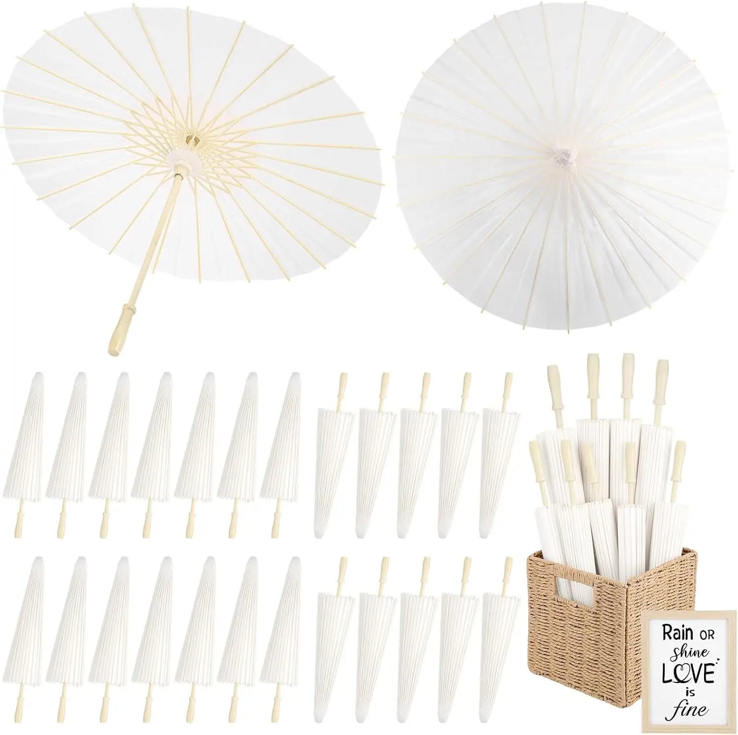 24 Pack Paper Umbrellas for… — Photo 1