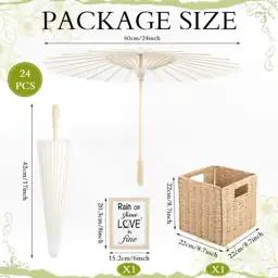 24 Pack Paper Umbrellas for… — Photo 2