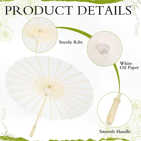 24 Pack Paper Umbrellas for… — Photo 3