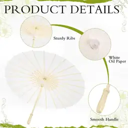 24 Pack Paper Umbrellas for… — Photo 3