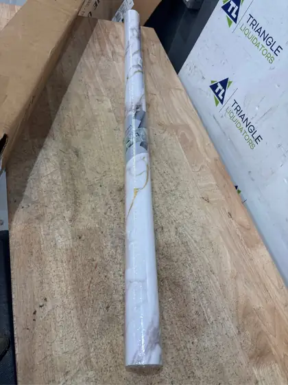 Boobest 48"x354" Glossy White Marble… — Photo 4