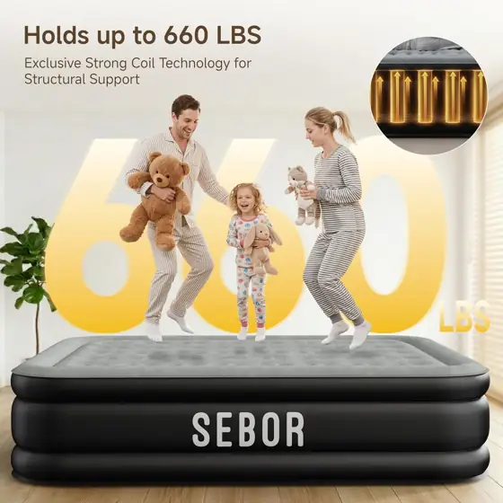 Sebor Air Mattress with Built-in… — Photo 3