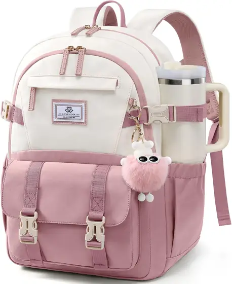 LOVEVOOK School Backpack for Teens,… — Photo 1