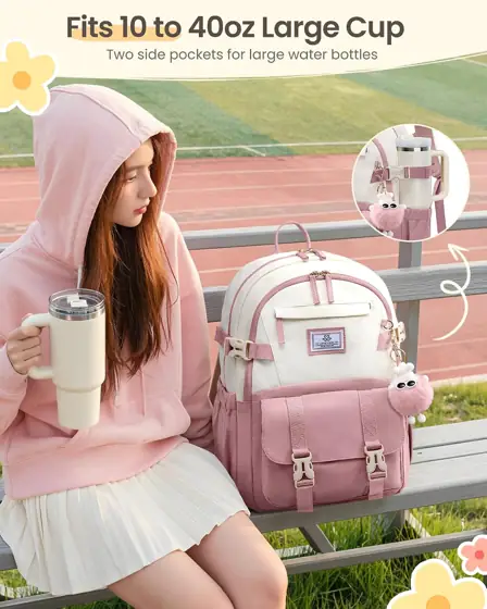 LOVEVOOK School Backpack for Teens,… — Photo 2