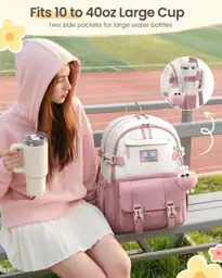 LOVEVOOK School Backpack for Teens,… — Photo 2