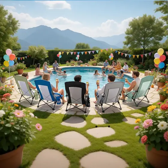 SUNNYFEEL Folding Low Beach Chair… — Photo 2