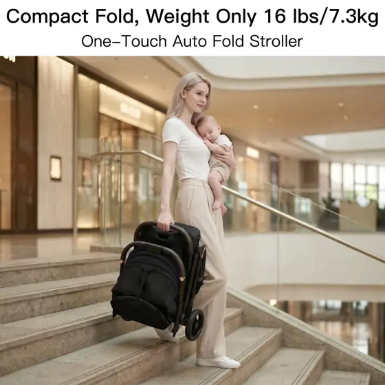 Gromast Gravity Folding Baby Stroller… — Photo 3