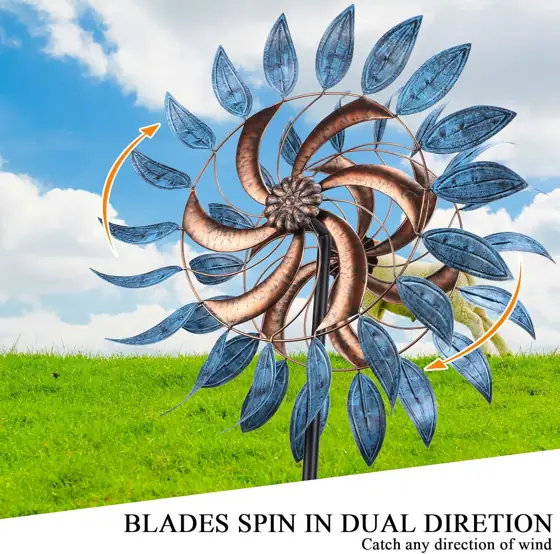 Garden Wind Spinners, Dual Rotation… — Photo 3