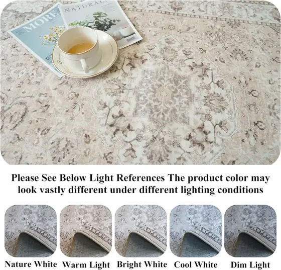 Washable 9x12 Area Rug -… — Photo 3