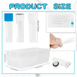 150 Pcs 2 ml Plastic… — Photo 2
