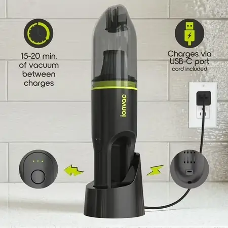 IonVac Handvac Handheld Cordless Vacuum,… — Photo 4