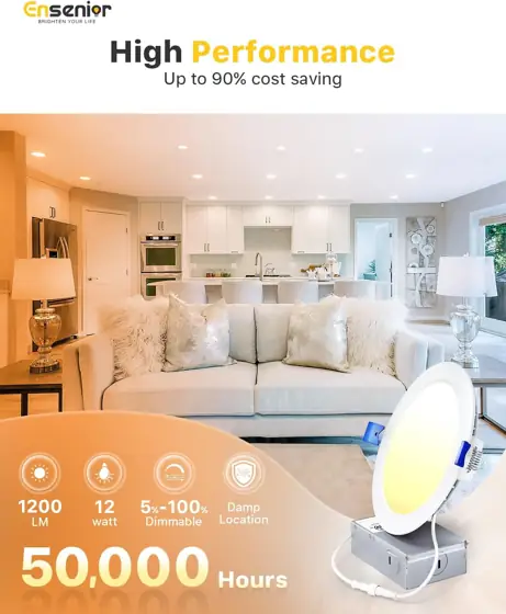 Ensenior 1-Pack 6-In LED Recessed… — Photo 2