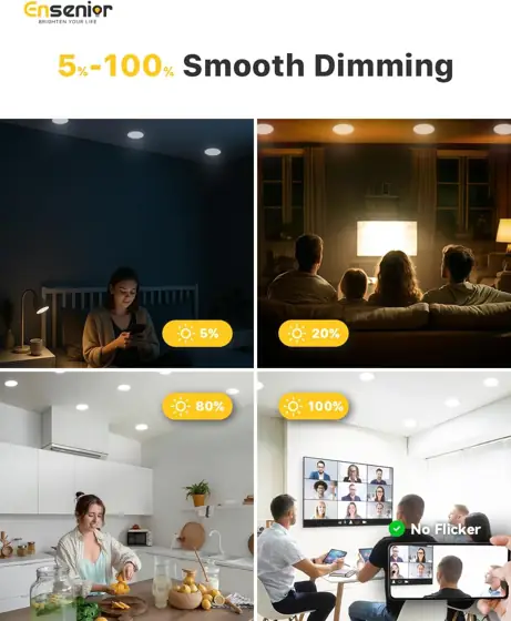Ensenior 1-Pack 6-In LED Recessed… — Photo 4