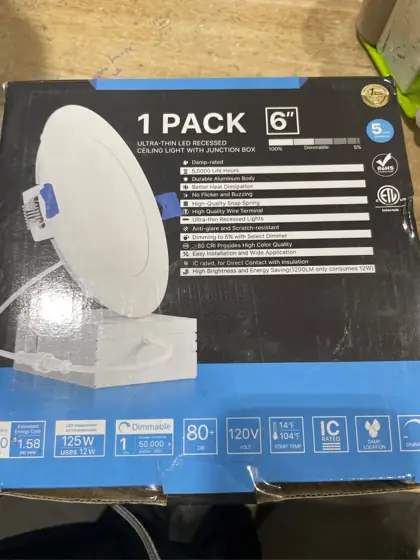 Ensenior 1-Pack 6-In LED Recessed… — Photo 5