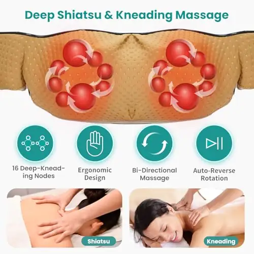 Nekteck Shiatsu Neck Massager with… — Photo 3