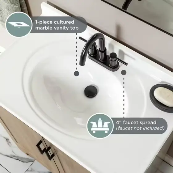 Oakley 31 in. Single Sink… — Photo 4
