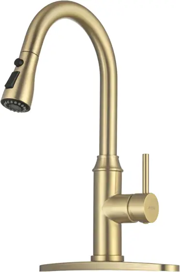 Arofa Brushed Gold Kitchen Faucet… — Photo 1