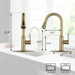 Arofa Brushed Gold Kitchen Faucet… — Photo 2