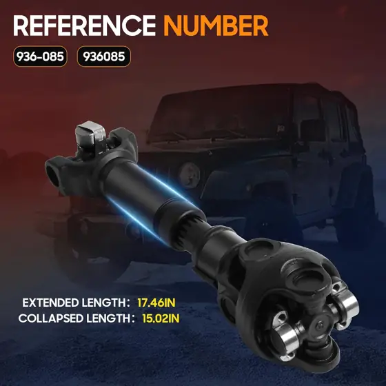 Complete Rear Driveshaft for Jeep… — Photo 4
