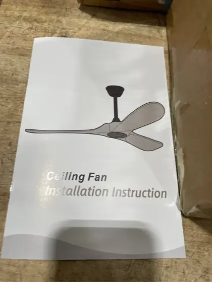 60' Wood Ceiling Fan Without… — Photo 6