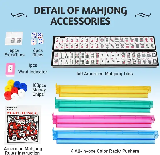 American Mahjong Set, 166 Mahjong… — Photo 4