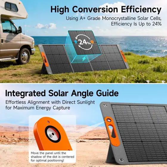 200W Portable Solar Panel, ETFE… — Photo 4