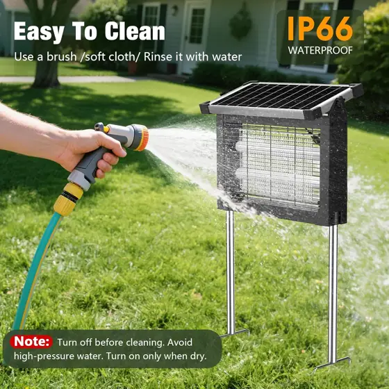 Solar Bug Zapper 4500V Waterproof… — Photo 3