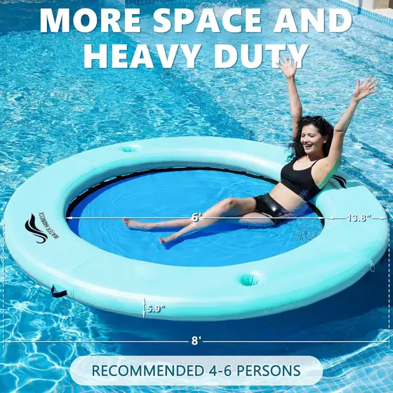Inflatable Water Hammock with Cup… — Photo 2