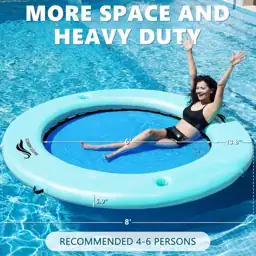 Inflatable Water Hammock with Cup… — Photo 2
