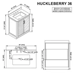 Huckleberry 36W x 19D x… — Photo 3