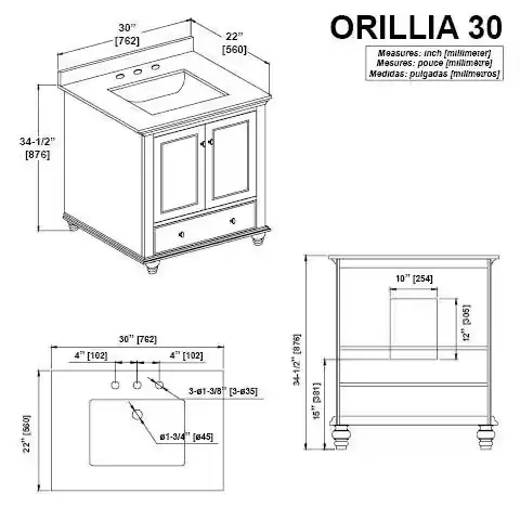 Orillia 30 in. Single Sink… — Photo 3