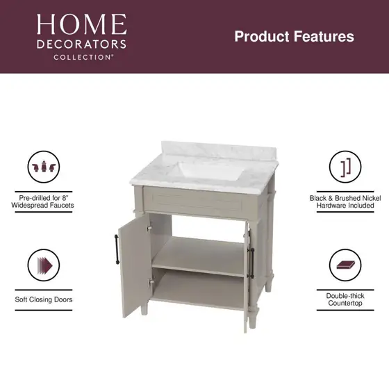 Aberdeen 30 in. Single Sink… — Photo 3