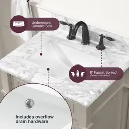 Aberdeen 30 in. Single Sink… — Photo 4