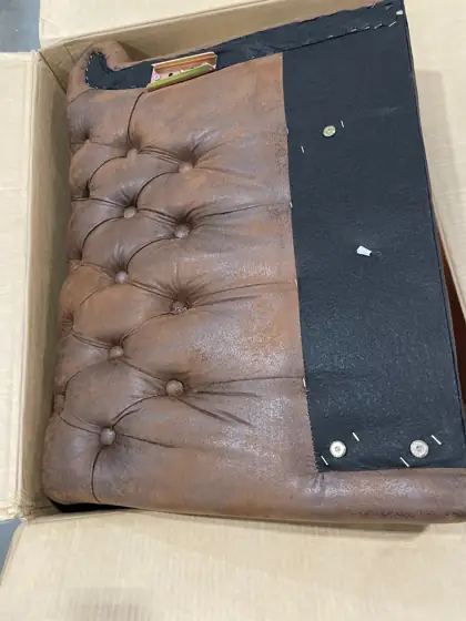 Silverdale Dark Brown Faux Leather… — Photo 2
