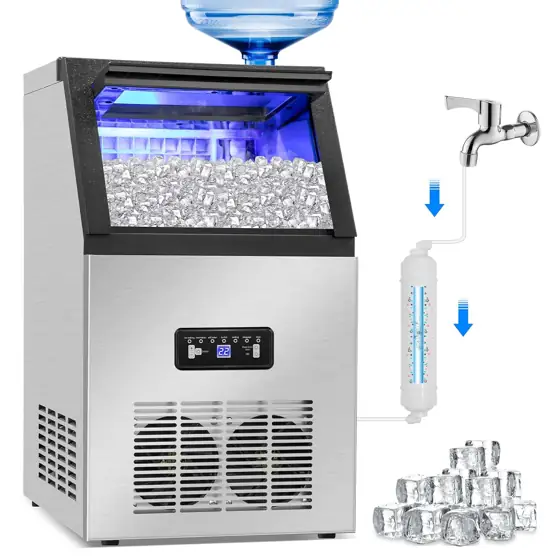 Commercial Ice Maker 120Lbs/24H, 2… — Photo 1