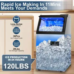 Commercial Ice Maker 120Lbs/24H, 2… — Photo 4