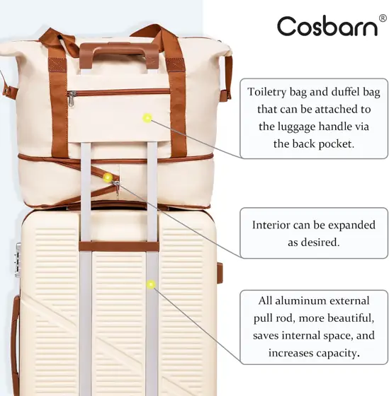 Cosbarn Luggage Sets, Durable 20,24,28… — Photo 4