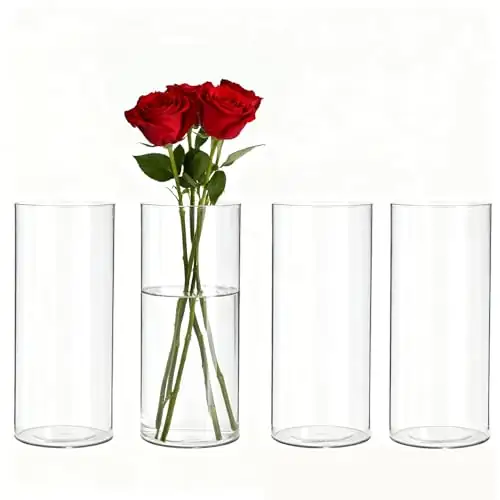 4 Pack Acrylic Cylinder Vases… — Photo 1