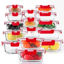 KOMUEE 30 Pieces Glass Food… — Photo 1