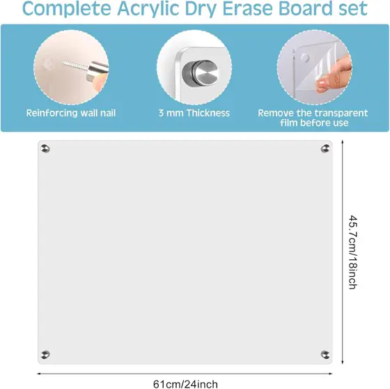 Ctosree 2 Pcs Clear Acrylic… — Photo 2