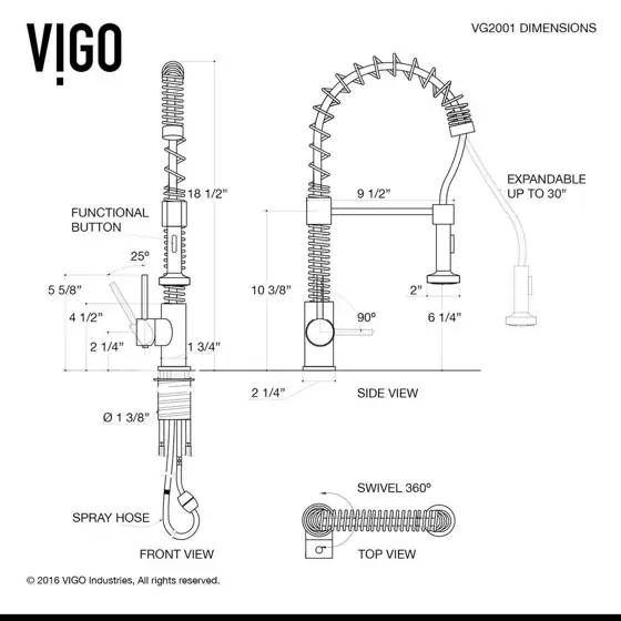 VIGO Edison Single Handle Pull-Down… — Photo 3