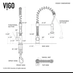 VIGO Edison Single Handle Pull-Down… — Photo 3