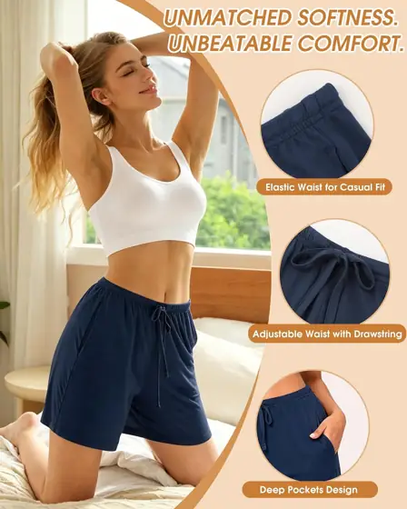 BAMBOO COOL Women's Pajama Shorts… — Photo 3