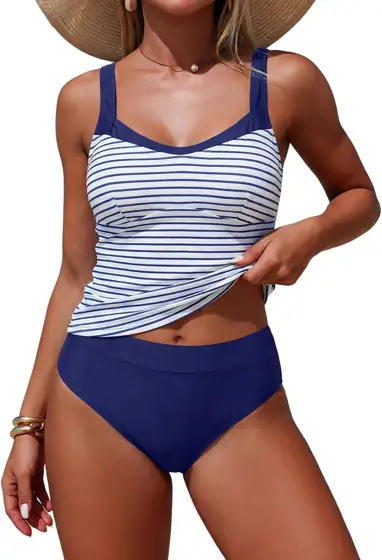 ZAFUL Womens Tankini Swimsuits High… — Photo 1