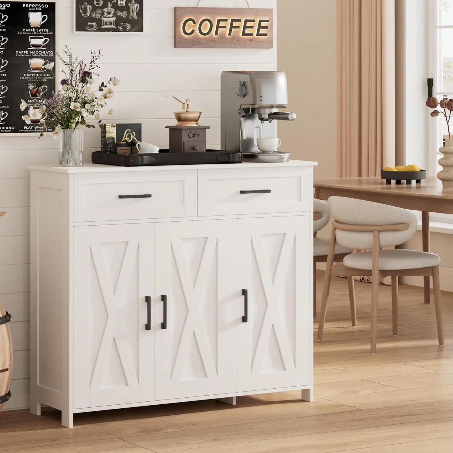 Homhedy Coffee Bar Storage Cabinet… — Photo 1