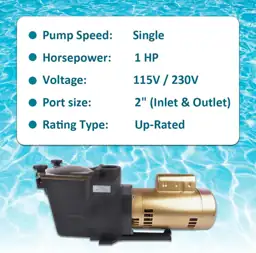 W3SP2607X10 Pool Pump 1 HP… — Photo 2