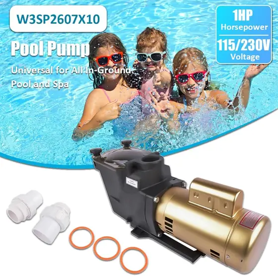 W3SP2607X10 Pool Pump 1 HP… — Photo 3