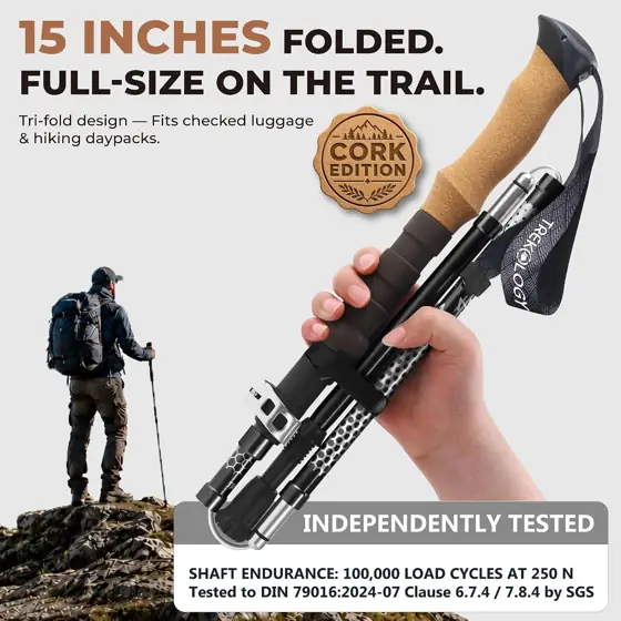 Trekology Trek-Z Hiking Trekking Poles,… — Photo 2
